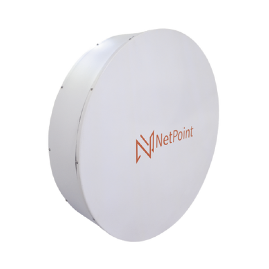 Antena de parabola profunda, blindada, con supresión al ruido de 6 ft, 4.9-6.4 GHz, Ganancia 41 dBi con SLANT de 45 ° y 90 °, ideal para distancias superiores a 100 km, Conectores N-hembra, montaje con alineación milimétrica.