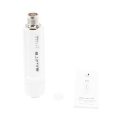 Radio Doble Banda Bullet airMAX AC hasta 160 Mbps en 2.4 GHz (2412-2472 MHz) o 300 Mbps en 5 GHz (5150-5875 MHz)