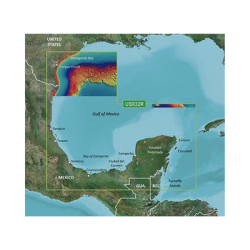 Mapa VUS032R Sur del Golfo de México.