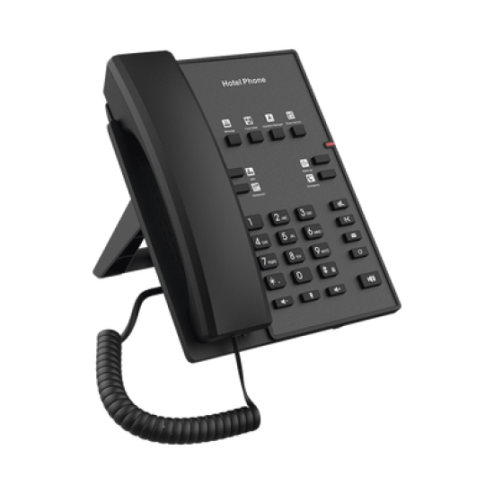 Teléfono IP para Hotelería, profesional con 8 teclas programables para servicio rápido, plantilla personalizable con PoE 