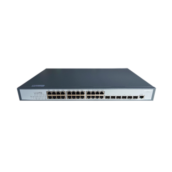 Switch Core Gigabit / Administrable Capa 3 / 24 Puertos 1000 Mbps / 6 Puertos SFP+ 10 G de Uplink / IGMP / VLAN / GRMP
