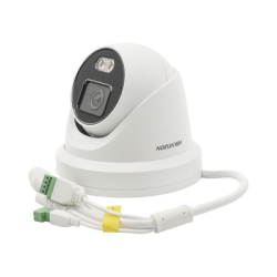 Turret IP 4 Megapixel / Imagen a color 24/7 / Lente 4 mm / Luz Blanca 40 mts / Exterior IP67 / Micrófono Integrado / WDR 120 dB / Audio y Alarma / Onvif / MicroSD
