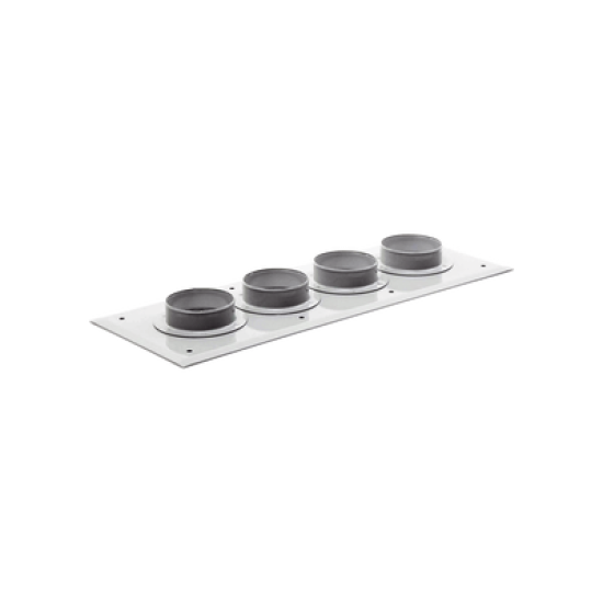 Placas pasamuro con capacidad de 4 botas de 4