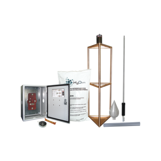 Kit de Pararrayo con Punta con Diámetro de Protección de 300 metros. 
