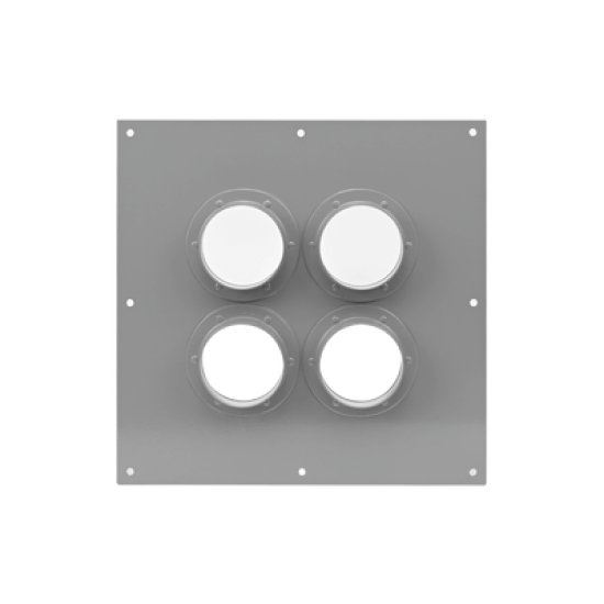 Placa Pasamuros Con Capacidad de 4 Botas de 4