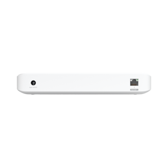 UniFi Switch Ultra 60W Administrable / 8 puertos GbE / (1) puerto POE++ IN opcional y (7) puertos POE+/ Wattaje depende de fuente o POE IN / Incluye fuente AC hasta 62W para POE
