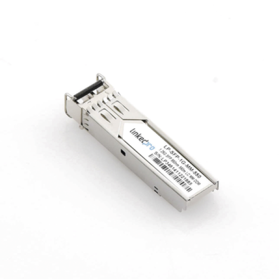 Transceptor Óptico SFP (Mini-Gbic) / Multimodo 850 nm / 1.25 Gbps / 1000BASE-SX / Conectores LC/UPC Dúplex / DDM / Hasta 550 m 