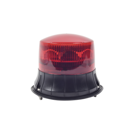 Burbuja LED giratoria color rojo, 9 LEDs, montaje permanente