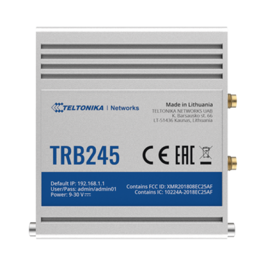 Gateway Industrial LTE M2M (Cat 4), puertos Serial RS232/RS485