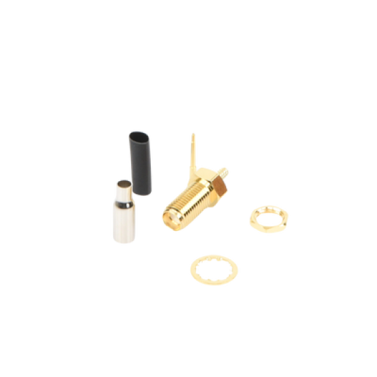 Conector SMA Hembra Inverso / Chasis en D Plano, Anillo Plegable / Cable RG-316 .