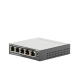 Switch Escritorio No Administrable de 5 puertos 10/100/1000 Mbps / Con 4 puertos PoE 802.3af/at de hasta 65 W / PoE Extendido hasta 250 metros