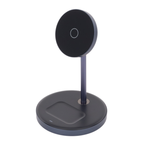 Estación de Carga Inalámbrica | 3 en 1 | Compatible con MagSafe | Perfecto para iPhone y  AirPods | Carga Rápida Adaptativa /Simultanea | Múltiples Protecciones | Luz Indicadora LED | Aleación de Aluminio | Incluye Cable