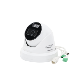 [Dual Light + ColorVu] Turret IP 4 Megapixel / Lente 2.8 mm / 40 mts IR + 40 mts Luz Blanca / Exterior IP67 / Luz Intermitente y Alerta de Audio / Micrófono Integrado / Videoanaliticos (Filtro de Falsas Alarmas) / WDR 130 dB / Captura Facial