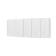 5 Unidades del Adaptador PoE Ubiquiti de 24 VDC, 0.5 A con puerto Gigabit, color blanco