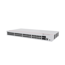 Switch de Distribución/Core Gigabit Administrable  Capa 3 / 48 puertos 10/100/1000 Mbps  / 4 Puertos 10GE SFP+ Uplink / ERPS / Rutas Estáticas / iStack / Administración Nube Gratis
