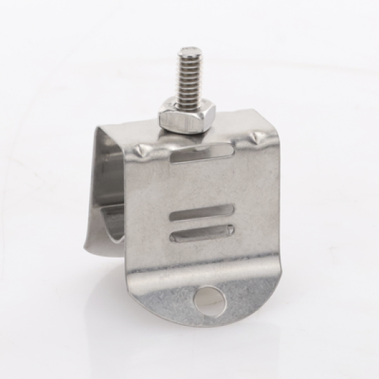 Sujetador de doble click para cable coaxial de 1/2 paquete de 10 piezas.
