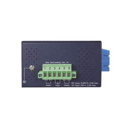 Switch Industrial Bypass de Fibra Optica Multimodo con Conector SC de 2 Canales