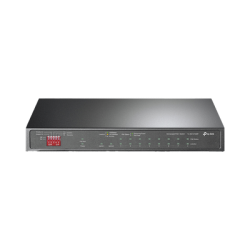Switch PoE+ No Administrable De Escritorio 10 Puertos / 8 puertos 10/100/1000 Mbps PoE af/at Inteligiente / Presupuesto 123 W / Modo Extendido hasta 250 metros