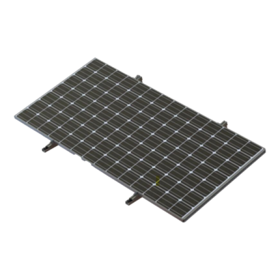  Montaje Para Piso de Concreto Para un Modulo Fotovoltaico  de 450 a 660W