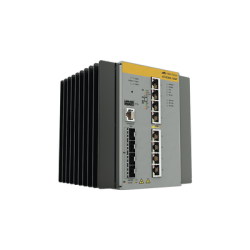 Switch Industrial Hi-PoE Continuo Administrable Capa 3 de 8 x 10/100/1000 Mbps + 4 Puertos SFP, 240 W.