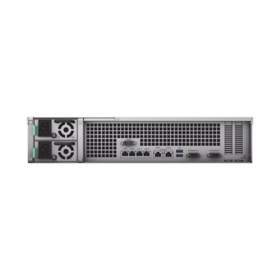 Servidor NAS para Rack (2 U) de 12 Bahías (Expandible a 36 Bahías) / Hasta 648 TB / 8 GB RAM / Servicio Nube Gratis (P2P) / Administración Remota y Respaldo Programado