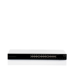 Switch Gigabit PoE+ Administrable / 24 puertos 10/100/1000 Mbps + 4 Puertos SFP Uplink / Hasta 360W / Compatible con GWN Cloud.