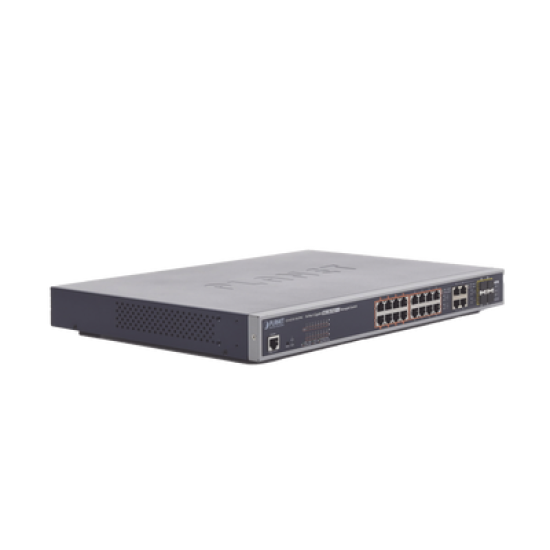 Switch administrable L2, 16 puertos 10/100/1000T Ultra PoE + 4 puertos Gigabit Combo TP/SFP