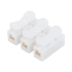 Conector tipo PUSH de 3 Contactos / Para una Conexión Rápida / Puentes de Cables