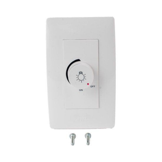 Dimmer Rotativo para Lámpara Incandescentes / 300 W 127 V CA / Color Blanco.