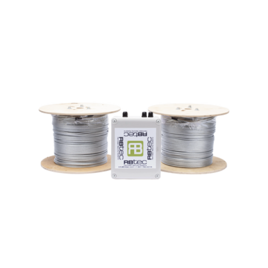Kit de Cable Sensor Perimetral para Cerca Ciclonicas IRONCLAD / 610 METROS DE PROTECCION / 2 ZONAS; 305 METROS POR ZONA / Sin Falsas Alarmas por Viento / TODO Incluido/ TARJETA LPU400/ Calibración por Software