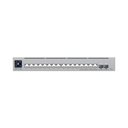 UniFi Switch Pro Max 16 PoE con funciones Capa 3, 16 puertos EtherLight RGB / (4) puertos 2.5 GbE POE++ y (12) puertos GbE POE+ /(2) puertos SFP+ 10G /con pantalla táctil informativa, hasta 180W de presupuesto POE 