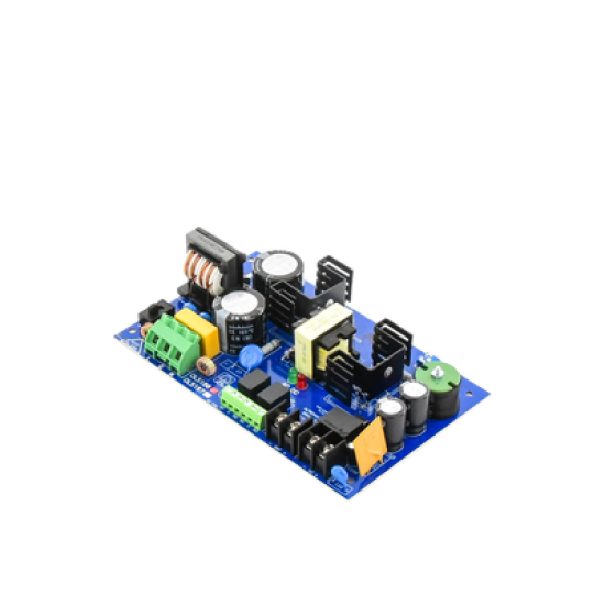 12 o 24 Vcc @ 6 A / fuente tipo tarjeta / 1 salida / capacidad de batería / batería no incluida.