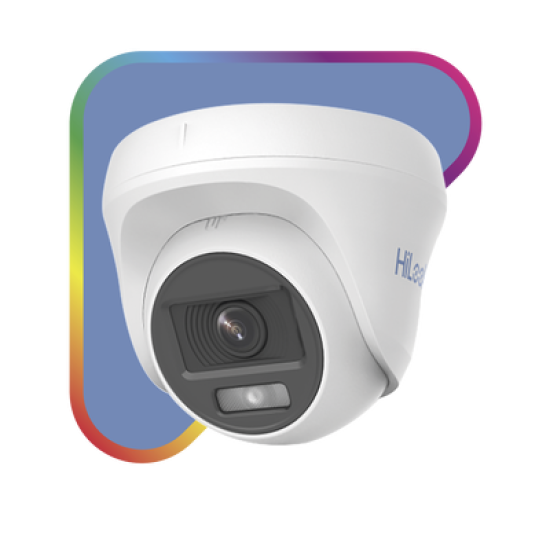 Turret TURBOHD 1080p / Imagen a Color 24/7 / Lente 2.8 mm / ColorVu Lite / Luz Blanca 20 mts / Uso en interior / Policarbonato