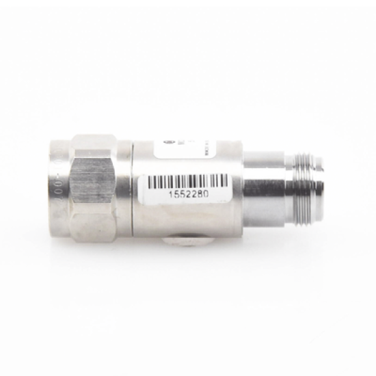 Atenuador en Línea de 20 dB, 5 W. Máximo, CD-4 GHz, Conectores N Macho-Hembra.