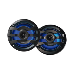 Par de altavoces fabricados en grado marinos en rejilla color negro de 6.5