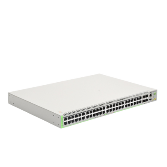 Switch Administrable CentreCOM GS980M, Capa 3 de 48 puertos 10/100/1000Mbps + 4 SFP Gigabit