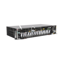OLT Carrier Class Modular GPON, 2 Ranuras, Incluye 1 Tarjeta GPOA de 16 puertos GPON, 1 Fuente de CA, 2 UR, Gestión por UNM2000, CLI, (Incluye Instalación de Software UNM2000) 