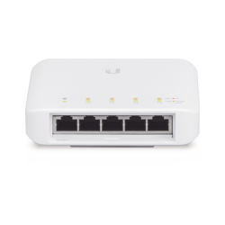 Switch UniFi FLEX de 5 puertos para semi-exterior IP55 (1 x PoE de entrada 802.3af/at/bt y 4 puertos PoE de salida 802.3af)