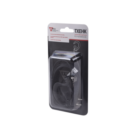 Micrófono - audífono de solapa ajustable al oído para KENWOOD TK3230/ 3000/ 3402/ 3312/ 3360/ 3170, NX240/ 340/ 220/ 320/ 420