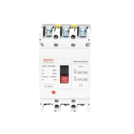 Protección Térmica 3P, 50A,  Corriente Alterna  690 V CA Trifásica.