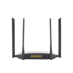 Router Inalámbrico WISP Gigabit / Hasta 1200 Mbps / Doble Banda AC (2.4 GHz y 5 GHz) / 3 Puertos LAN 10/100/1000 Mbps + 1 Puerto WAN 10/100/1000 Mbps /  4 Antenas Externas Omnidireccional de 5 dBi / Interior