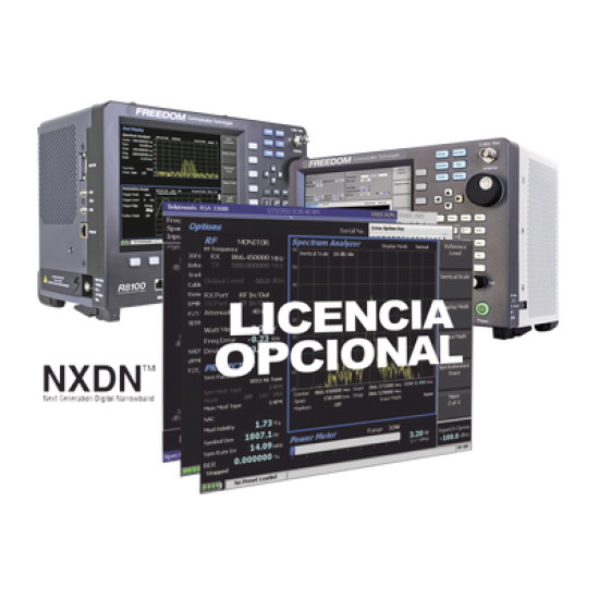 Opción de Software para prueba de Sistemas con Protocolo NXDN en R8000 /R8100.