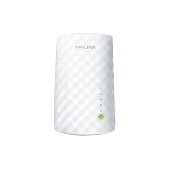 Repetidor / Extensor de Cobertura WiFi AC, 750 Mbps, doble banda 2.4 GHz y 5 GHz, con 1 puerto 10/100 Mbps