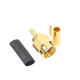 Conector SMA Macho Inverso de Anillo Plegable para Instalar en Cables RG-174/U y RG-316/U.