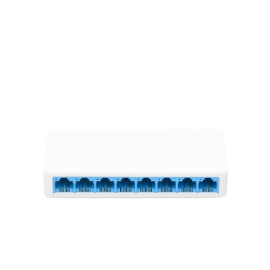 Switch NO Administrable / Para escritorio / 8 puertos 10/100 Mbps / Diseño Compacto / Plug and Play