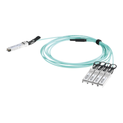 Cable AOC QSFP+ de 40 Gbps a 4x 10 Gbps / Cable de fibra óptica Activo / Longitud: 1 metro 