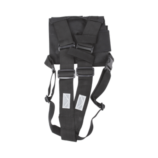 Pechera Universal sin logo con soporte para radio y bolígrafo más bolsa con cinta adherente para su seguridad.