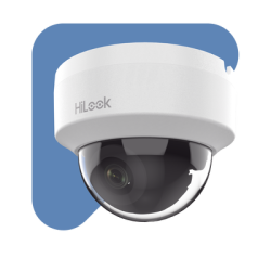 HiLook Series / Domo IP 4 Megapixel  / Lente 2.8 mm (Gran Angular) / 20 mts IR / Interior / PoE / dWDR / H.265+ / ONVIF