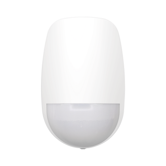 Detector PIR Cableado Interior de Doble Tecnología PIR y Microondas / Inmunidad a Mascotas 30 Kg / Detección de 12 mts / Ángulo de 85.9° de Cobertura