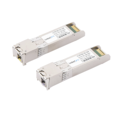 Transceptores Ópticos Bidireccionales SFP+ (Mini-Gbic) / Monomodo 1490 & 1550 nm / 10 Gbps / 10GBASE-BX / Conector LC/UPC Simplex / DDM / Hasta 100 km / 2 Piezas 